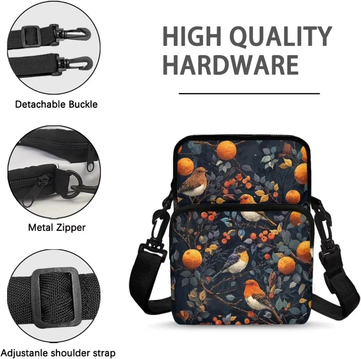 2 Layer Shoulder Bags Portable Satchel Crossbody Bag Chest Bag for Kids Girls Boys