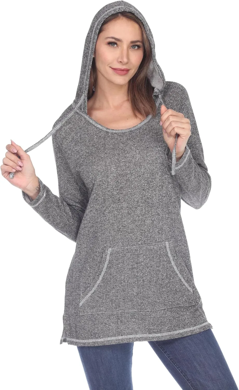 2025 long Sleeve pullover Hoodie with pocket for Women Cotton Blend Hoodie Jacket Comfortable for Everyday Wear