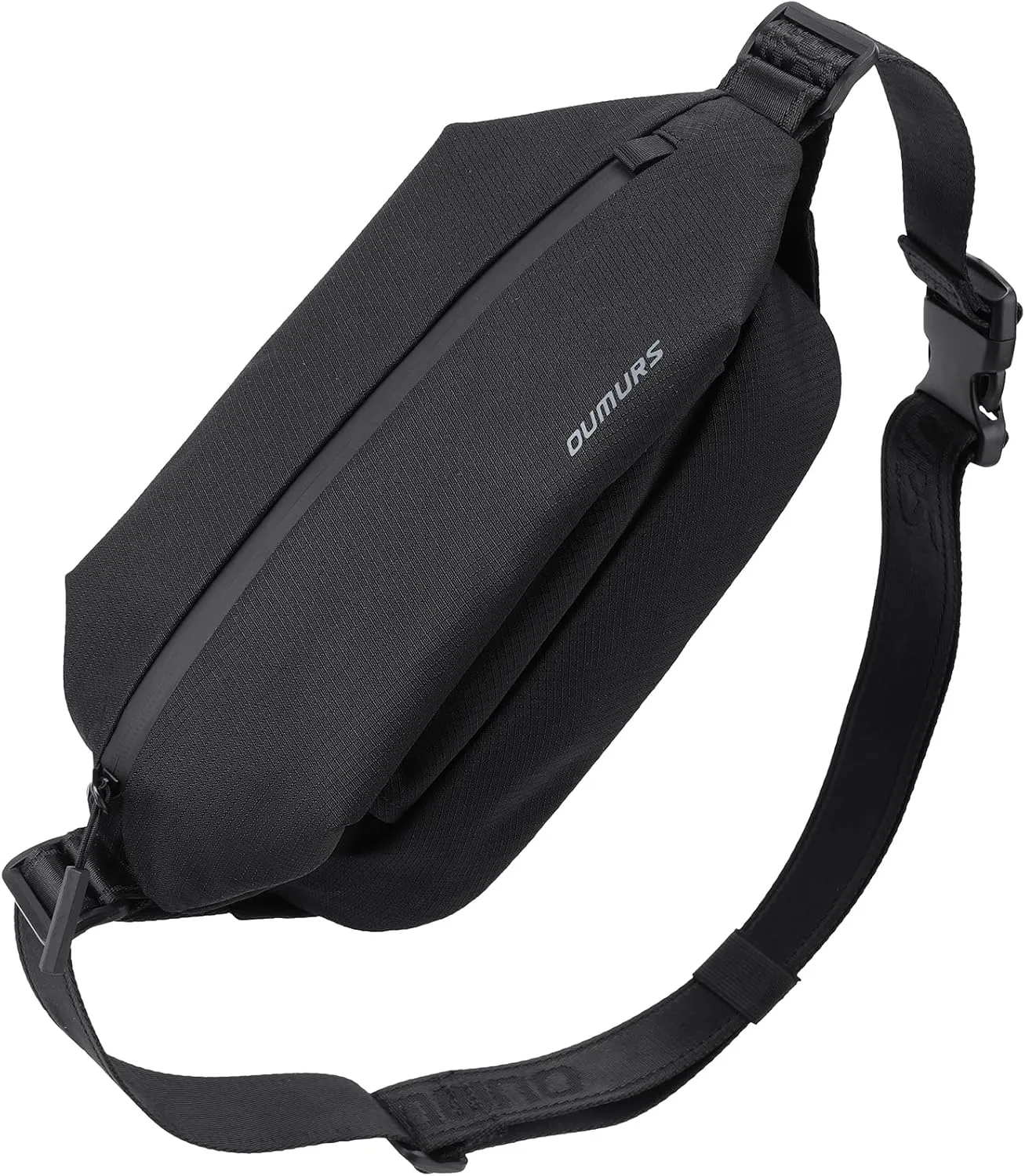 4L Crossbody Backpack Sling Bag with RFID Blocking for Men, Carry Chest Daypack, Water-resistant Travel Shoulder Bag Water-resistant 600D Polyester Sling Backpack Daypack