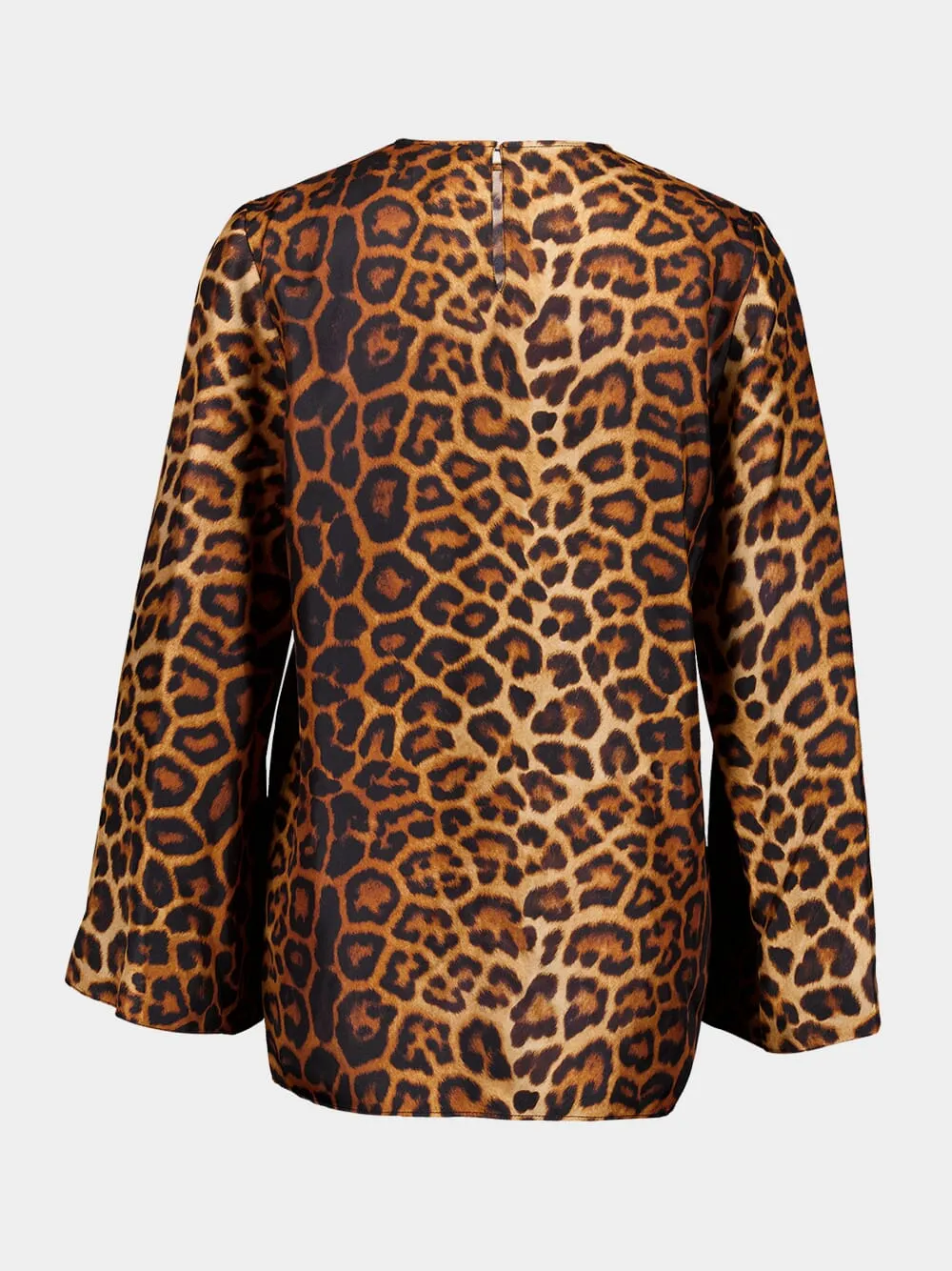 Acorus Junglito Print Silk Blouse