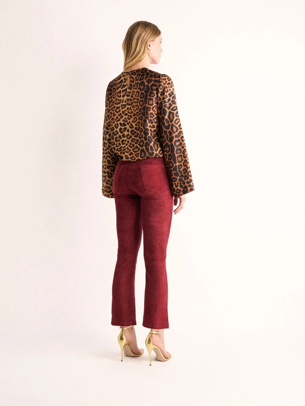 Acorus Junglito Print Silk Blouse
