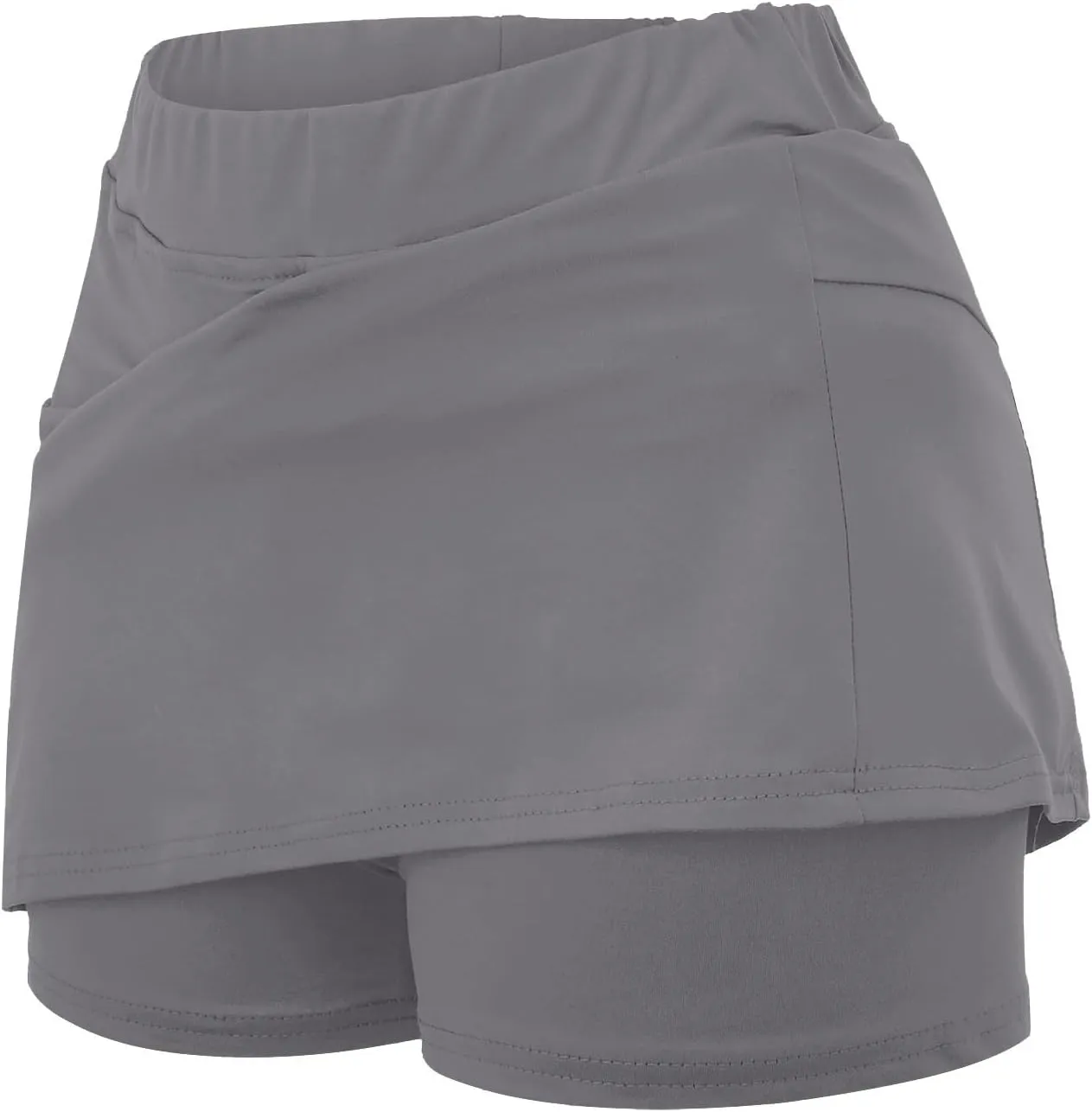 aihihe Blue Golf Skirts for Women Pleated Skorts for Women with Pockets Plus Size Shorts for Curvy Women