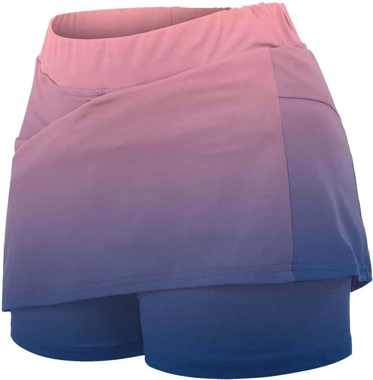 aihihe Skirts for Women Work Casual Long Skirts with Shorts for Women Trendy Summer Womens Shorts Casual Plus Size