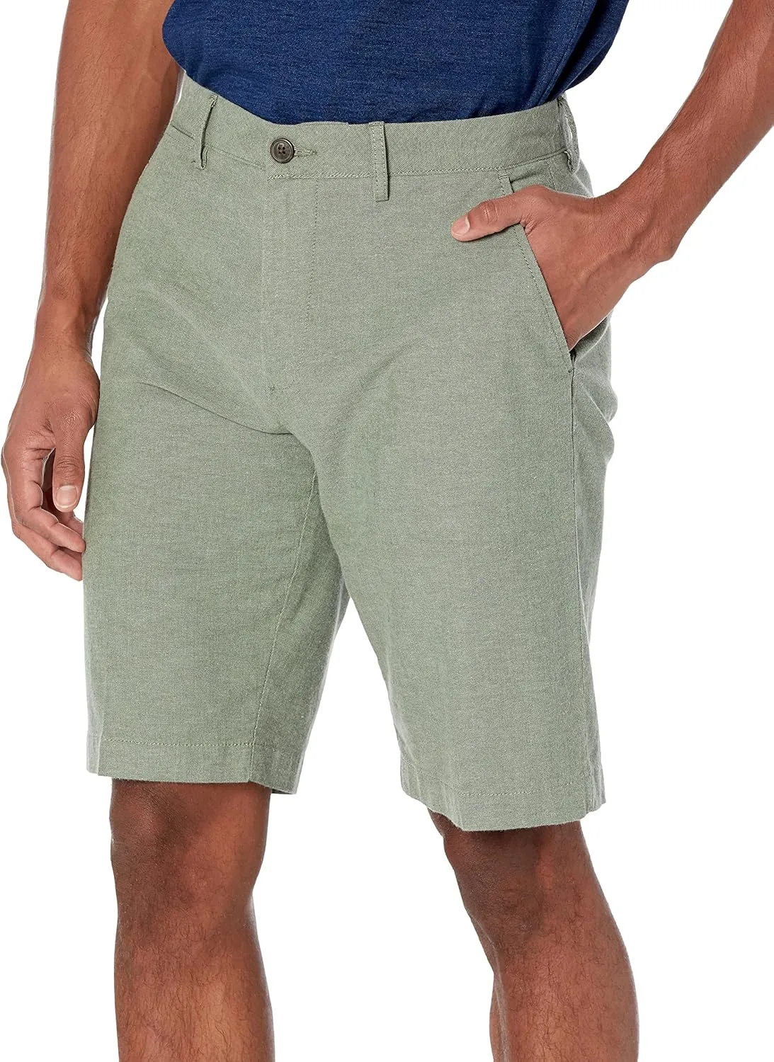 Amazon Essentials Men's Slim-Fit 11" Lightweight Comfort Stretch Oxford Short (Previously Goodthreads)