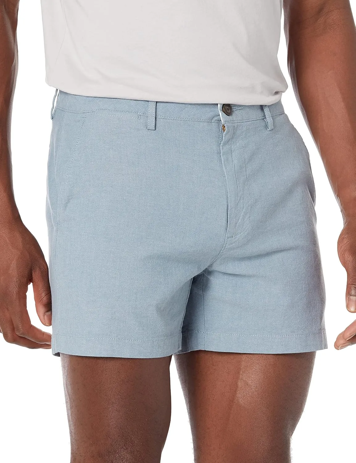 Amazon Essentials Men's Slim-Fit 5" Lightweight Comfort Stretch Oxford Short (Previously Goodthreads)