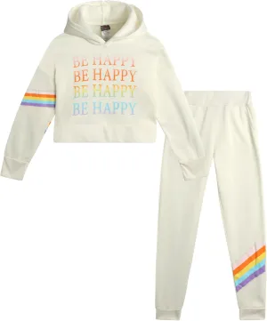 Angel Face Girls Jogger Set - 2 Piece Soft Fleece Pullover Hooded Sweatshirt and Jogger Sweatpants for Girls (Sizes: 7-16)