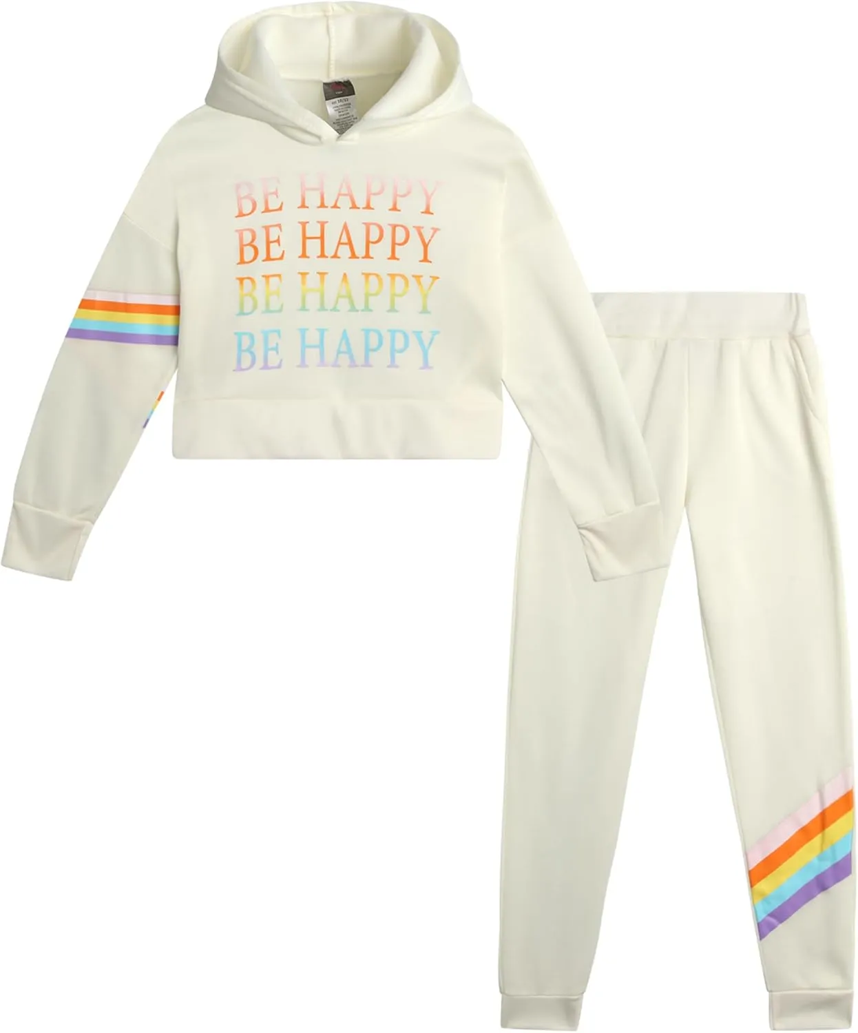 Angel Face Girls Jogger Set - 2 Piece Soft Fleece Pullover Hooded Sweatshirt and Jogger Sweatpants for Girls (Sizes: 7-16)