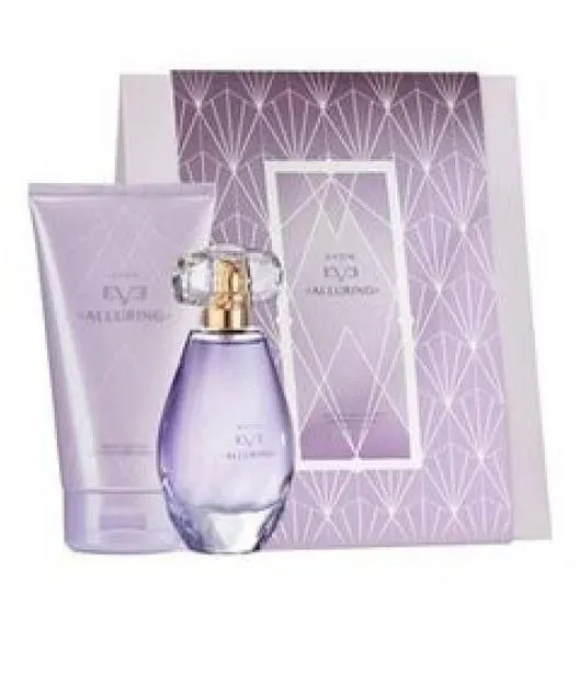 Avon Eve Alluring Gift Set: Eau de Parfum & Nourishing Body Lotion in Elegant Box