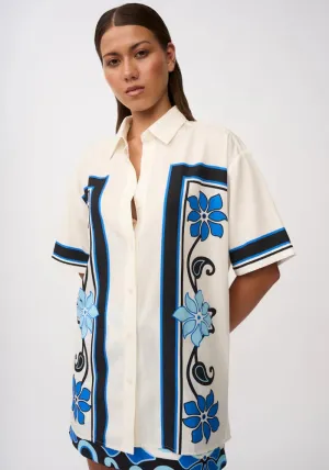 Azure Granada Flower Shirt
