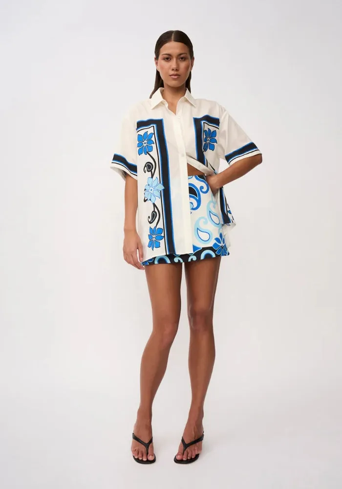 Azure Granada Flower Shirt