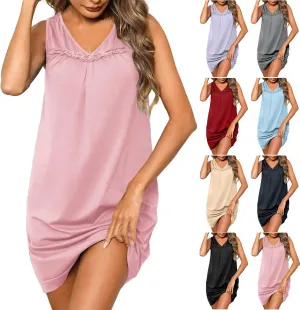 Beach Dresses for Women 2025 Vacation Sexy Mini Sundress Comfortable Soft Dress Summer Casual Loose Midi Dresses