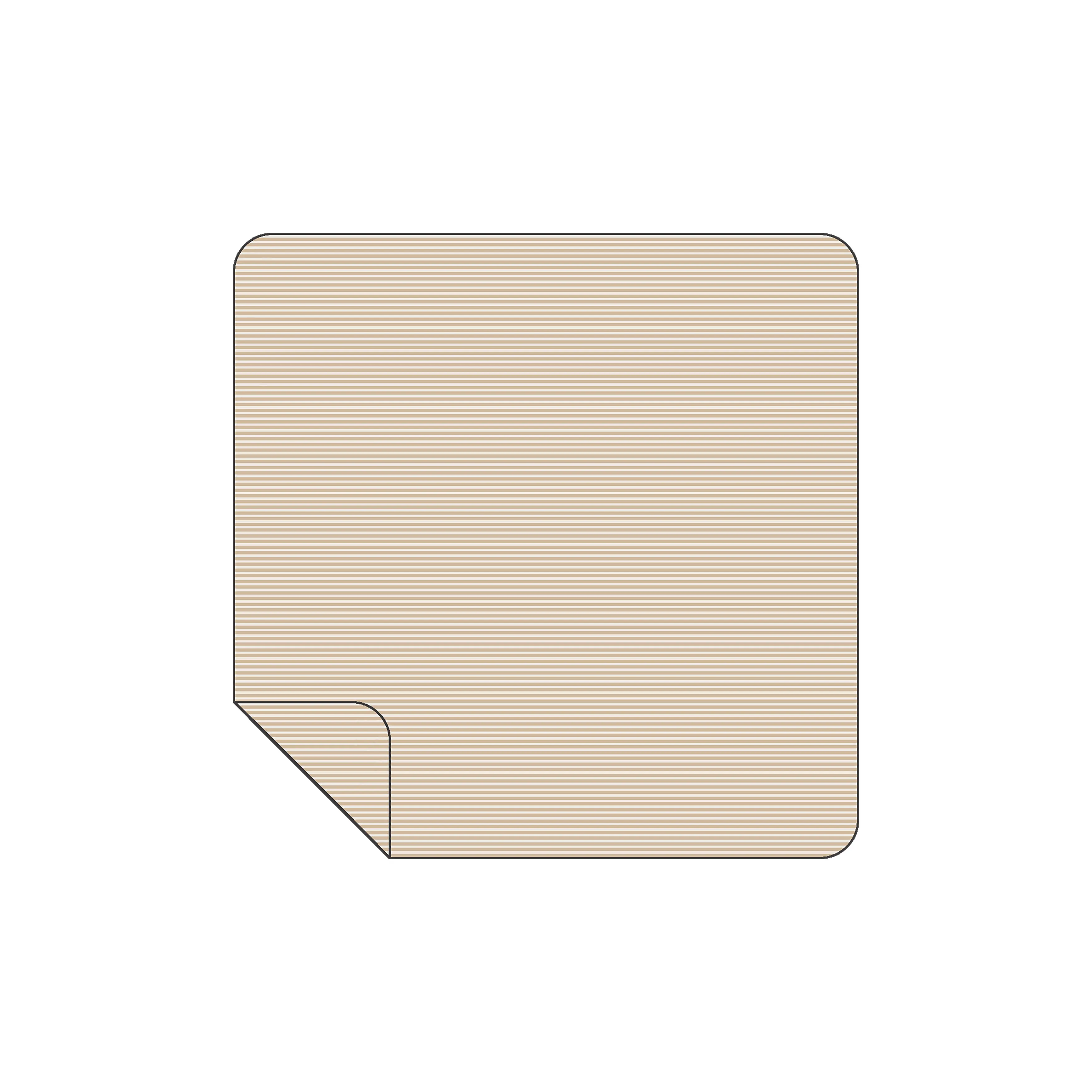 Beige Stripe Bamboo Swaddle Blanket