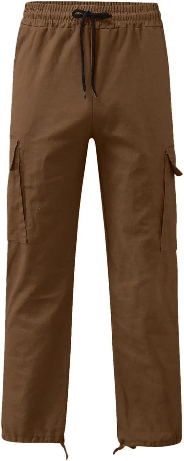Big and Tall Cargo Pants for Men Sweatpants for Men Hiking Pants with 6 Pocket Lightweight Casual Sports Baggy Jogger