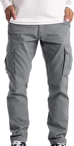 Big and Tall Cargo Pants for Men Sweatpants for Men Long Pants Men's Fashion Sports Casual Jogging Pants Hiking Jogger