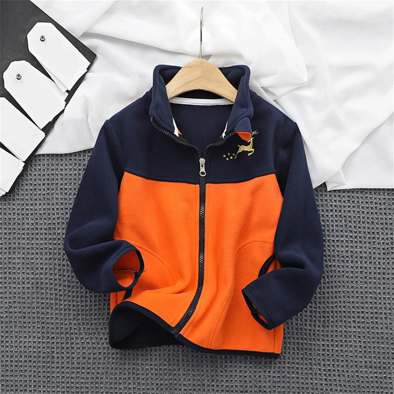Boys Winter Jackets Coats Kids Boys Thick Cotton Padded Sports Jacket Sweatshirt Fleece 4t Winter Clothes for