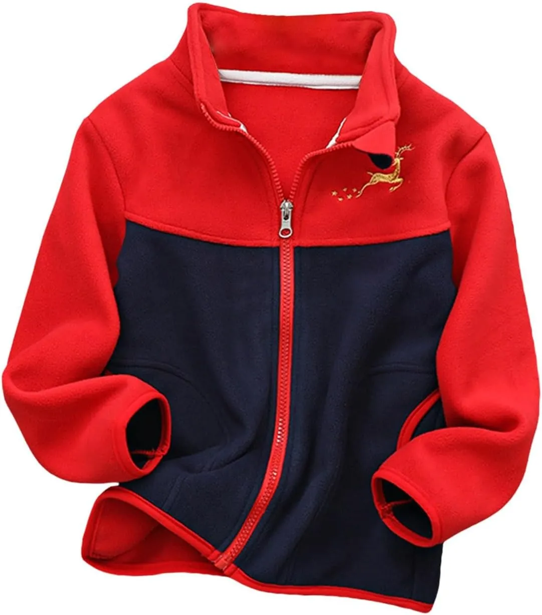 Boys Winter Jackets Coats Kids Boys Thick Cotton Padded Sports Jacket Sweatshirt Fleece 4t Winter Clothes for