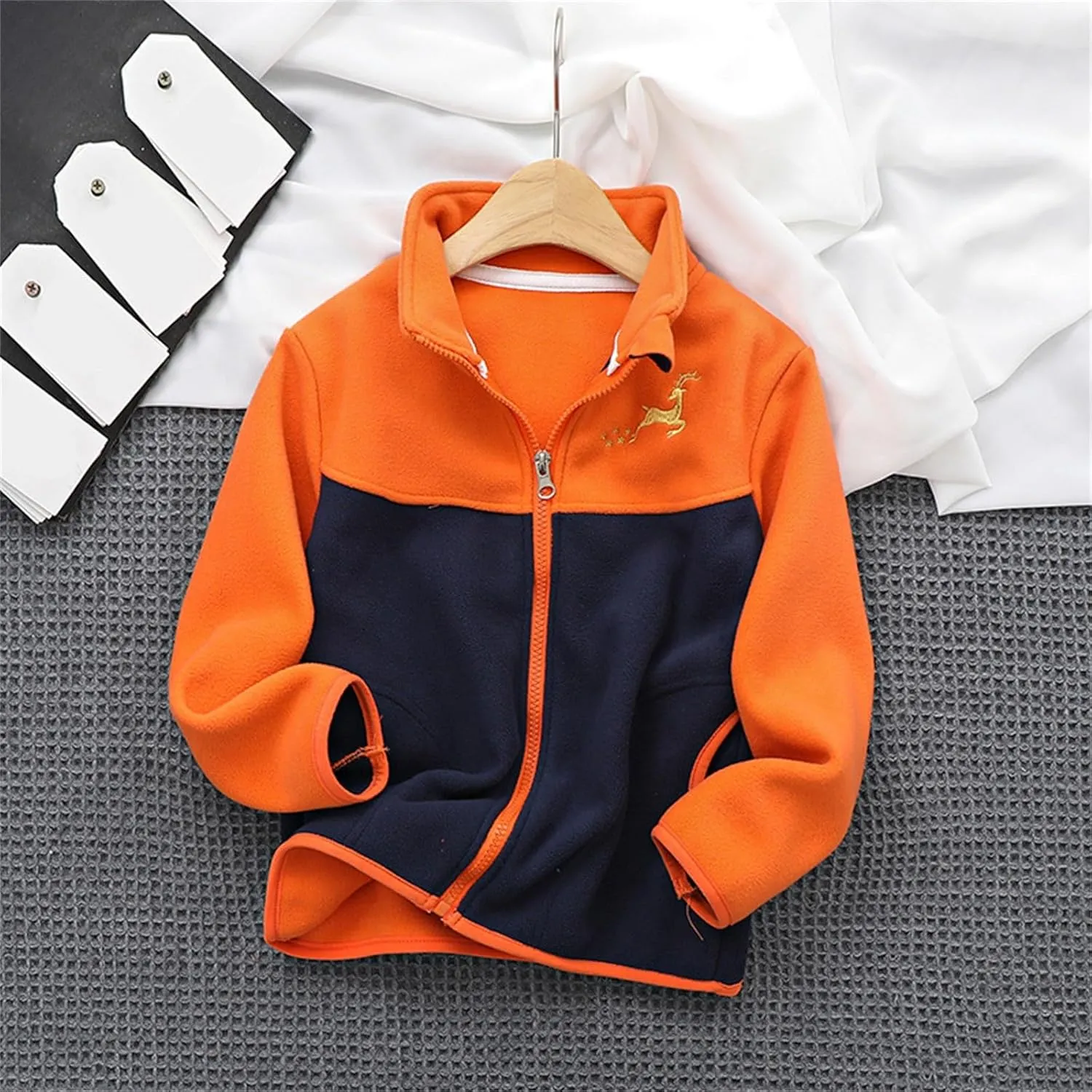 Boys Winter Jackets Coats Kids Boys Thick Cotton Padded Sports Jacket Sweatshirt Fleece 4t Winter Clothes for