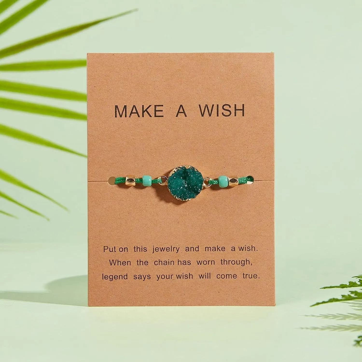 Bracelet Woven Personalized Hand Paper Woven Card Bracelet Resin Jewelry Bracelets Camera Earrings for Women (Green, One Size)