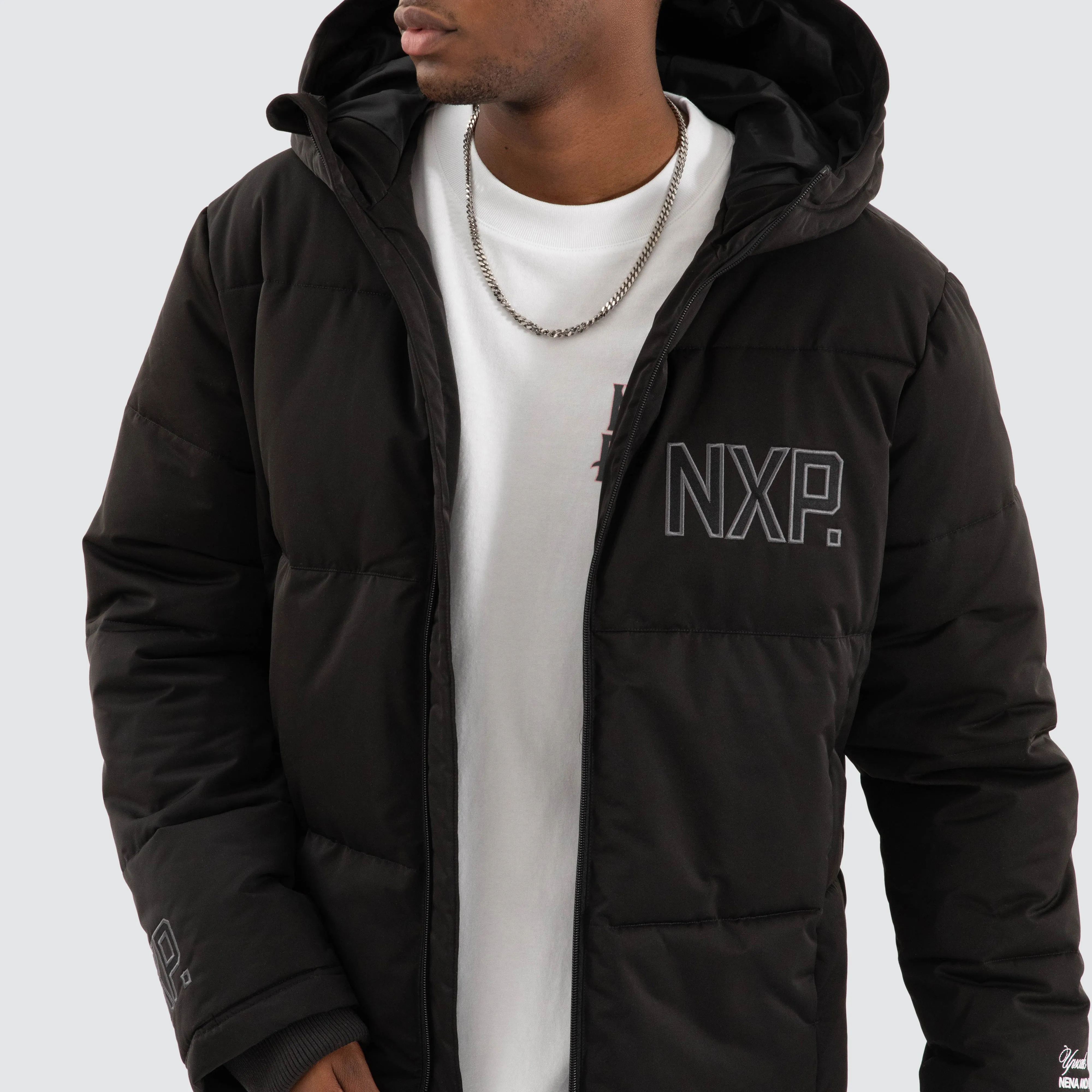 Burden Hooded Puffer Jet Black