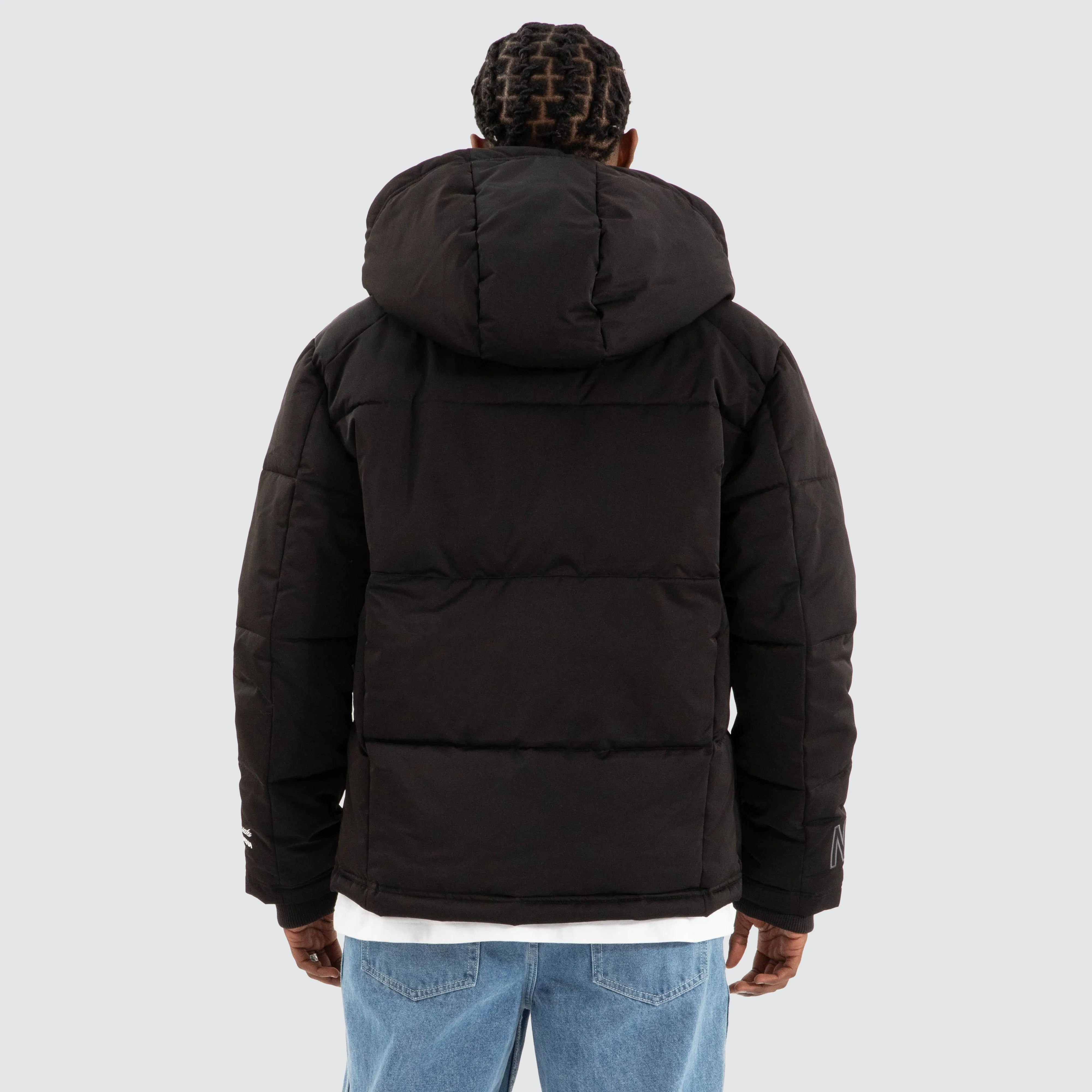 Burden Hooded Puffer Jet Black