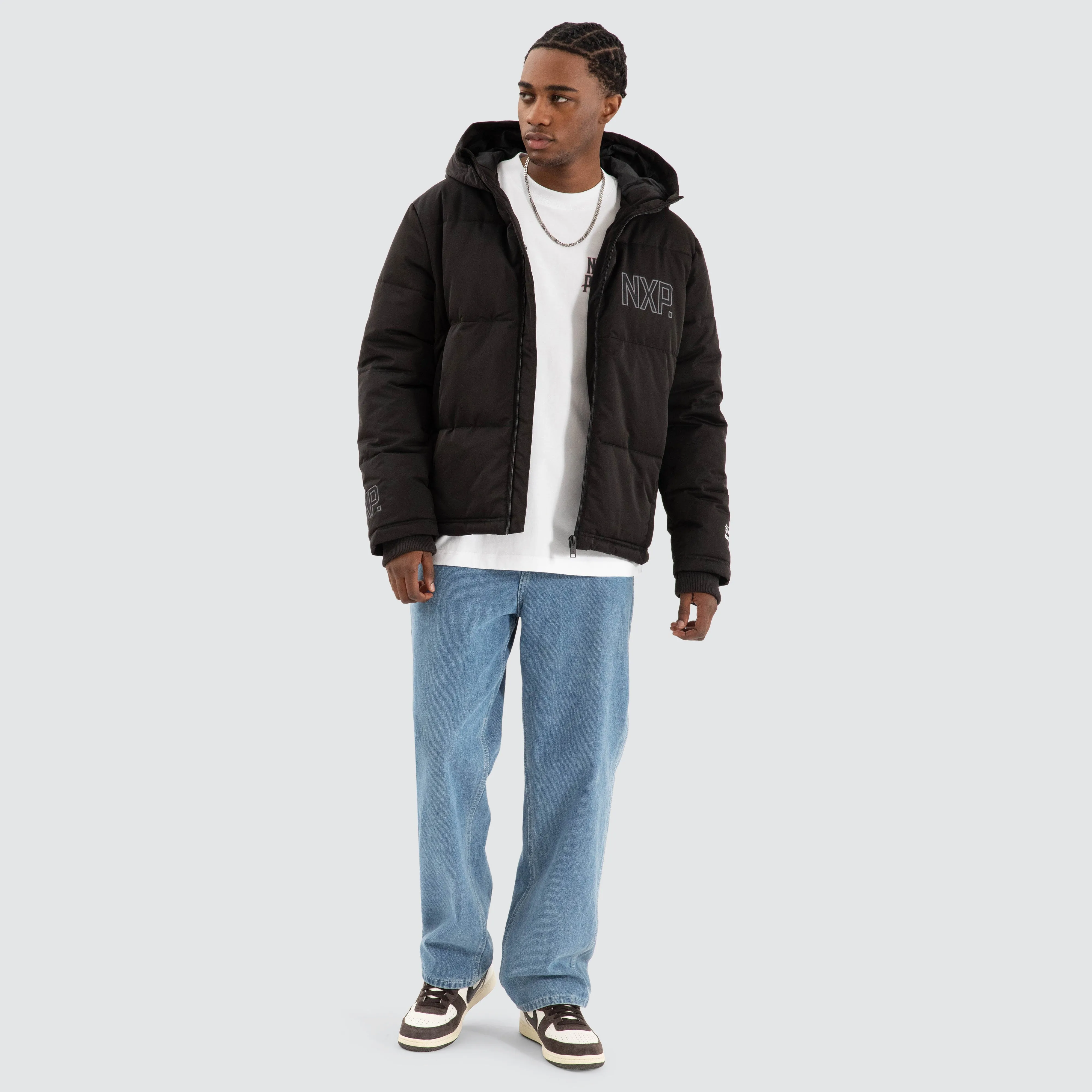 Burden Hooded Puffer Jet Black