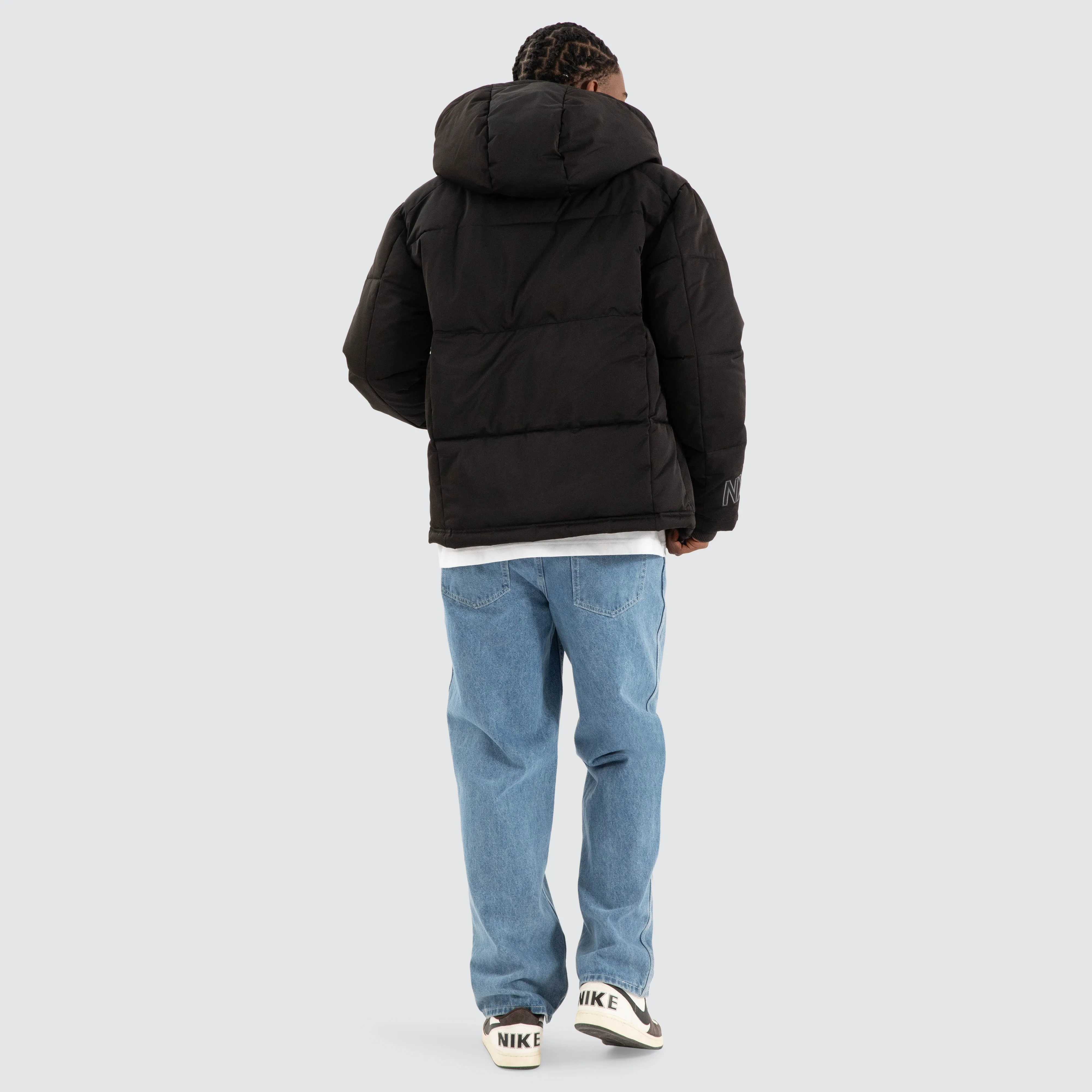 Burden Hooded Puffer Jet Black
