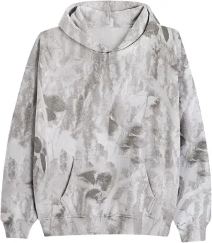 Camo Hoodie Womens 2024 Maple Leaf Print Oversized Hooded Sweatshirt Casual Long Sleeve Graphic Pullover Tops Shirt