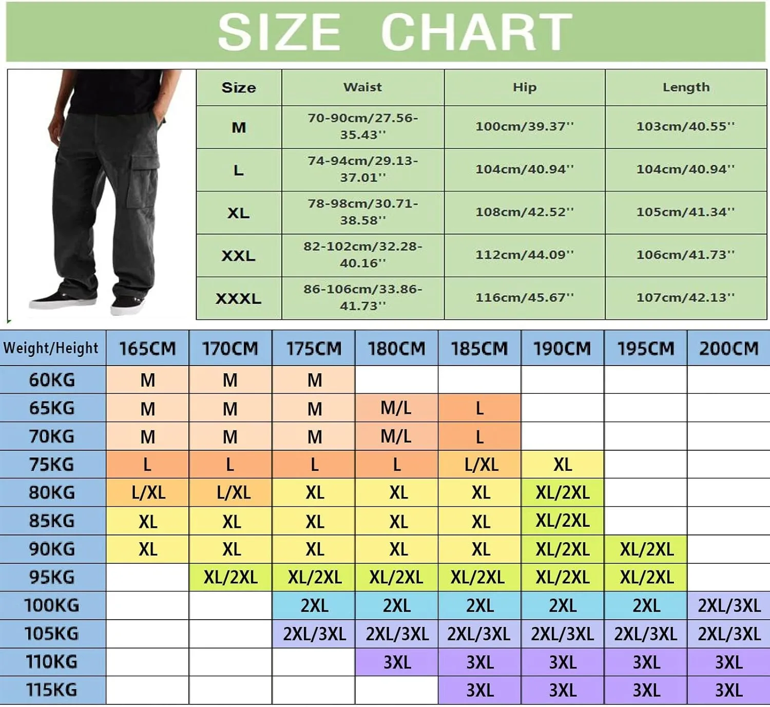 Cargo Pants for Men Big and Tall Pants for Men Stretch Men's Slim Fit Fleece Pants Winter Big and Tall Stretch Jogger