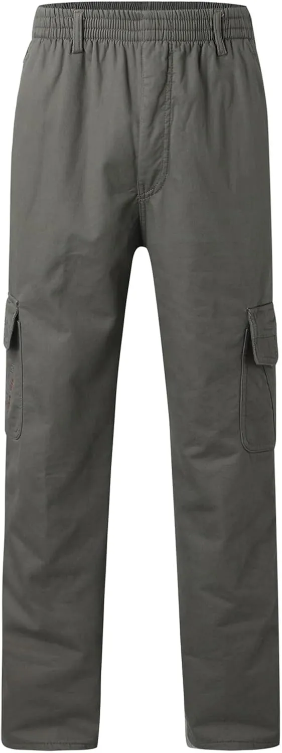 Cargo Pants for Men Relaxed Fit Casual Men's Sweatpants Hip Hop Tapered Gym Running Workout Pants Letter Print Fleece