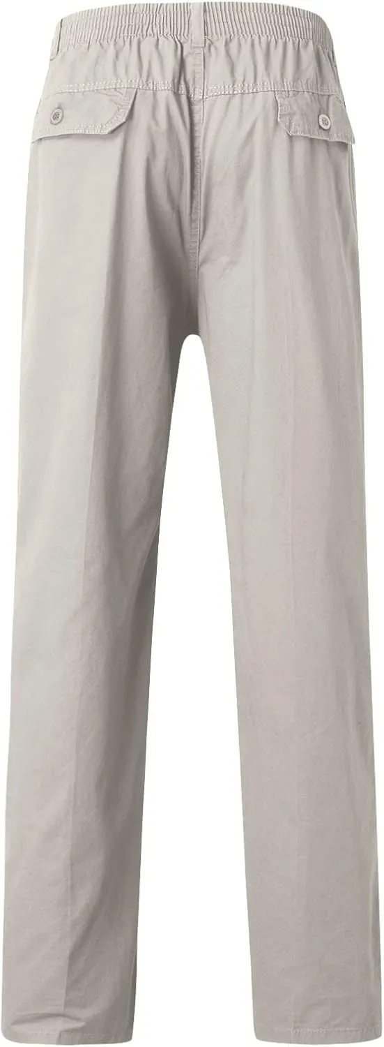 Cargo Pants for Men,Mens Pants Cargo Joggers with Pockets Fleece Sweatpants Casual Pant Chino Slim Fit Trousers