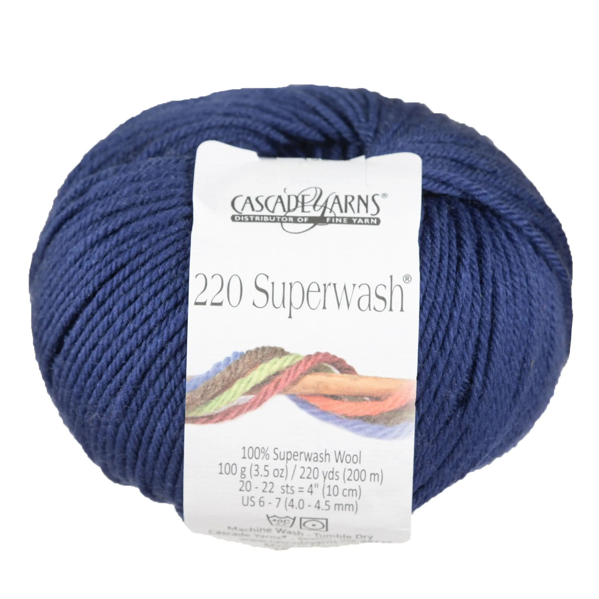 Cascade Yarns 220 Superwash Yarn - 0885 In the Navy