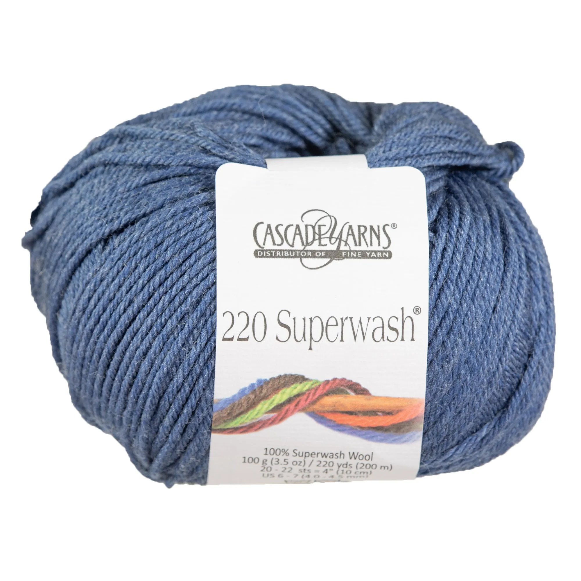 Cascade Yarns 220 Superwash Yarn - 0904 Colonial Blue Heather