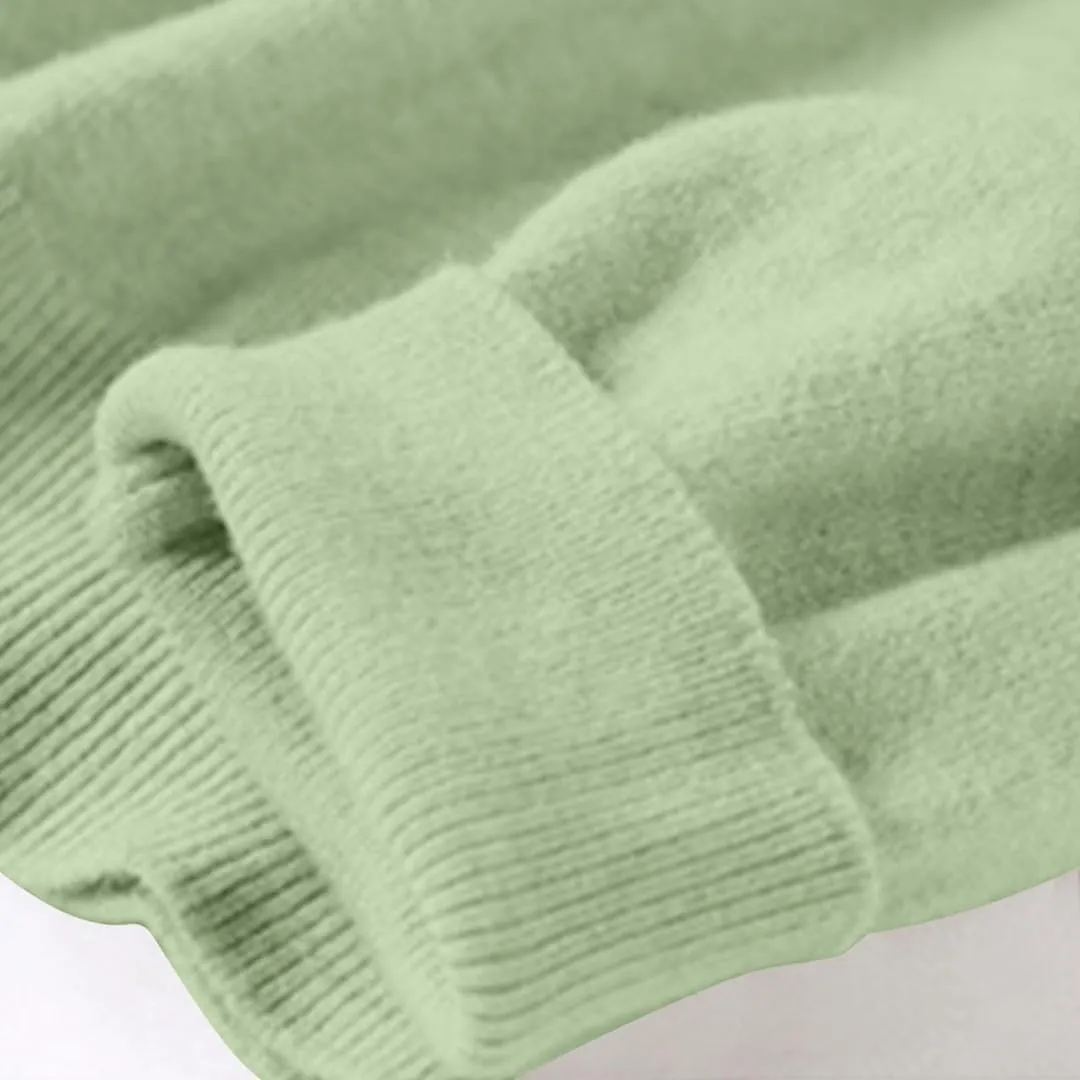 Cashmere Sweaters for Women Long Sleeve Crew Neck Loose Pullover Tops Warm Cozy Lightweight Wool Knit Sweater