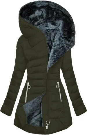 Ceboyel Winter Coats For Women With Hood Fleece Lined Thicken Puffer Coat Sherpa Warm Jackets Trendy 2023 Outfits Clothes
