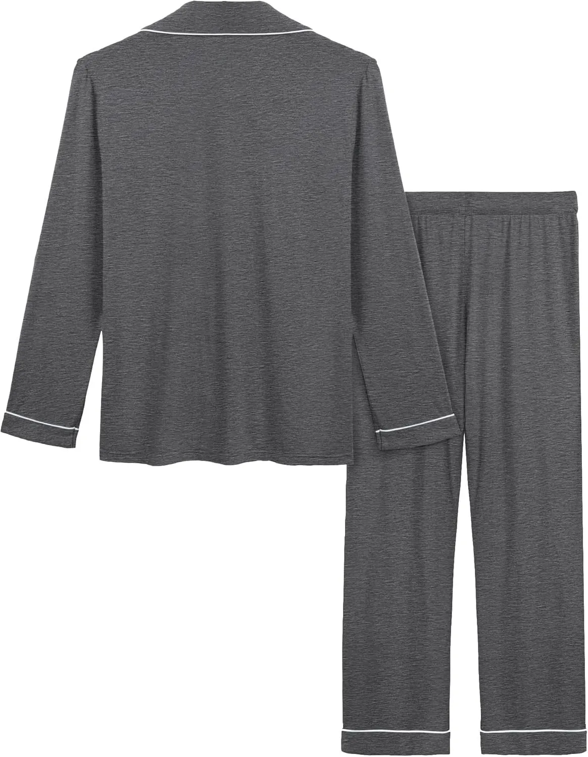 Cherrydew Women Pajama Sets Bamboo Viscose Cooling Long Sleeve Sleepwear Super-Soft Comfy Button Down Lounge Sleep Set S-XXL