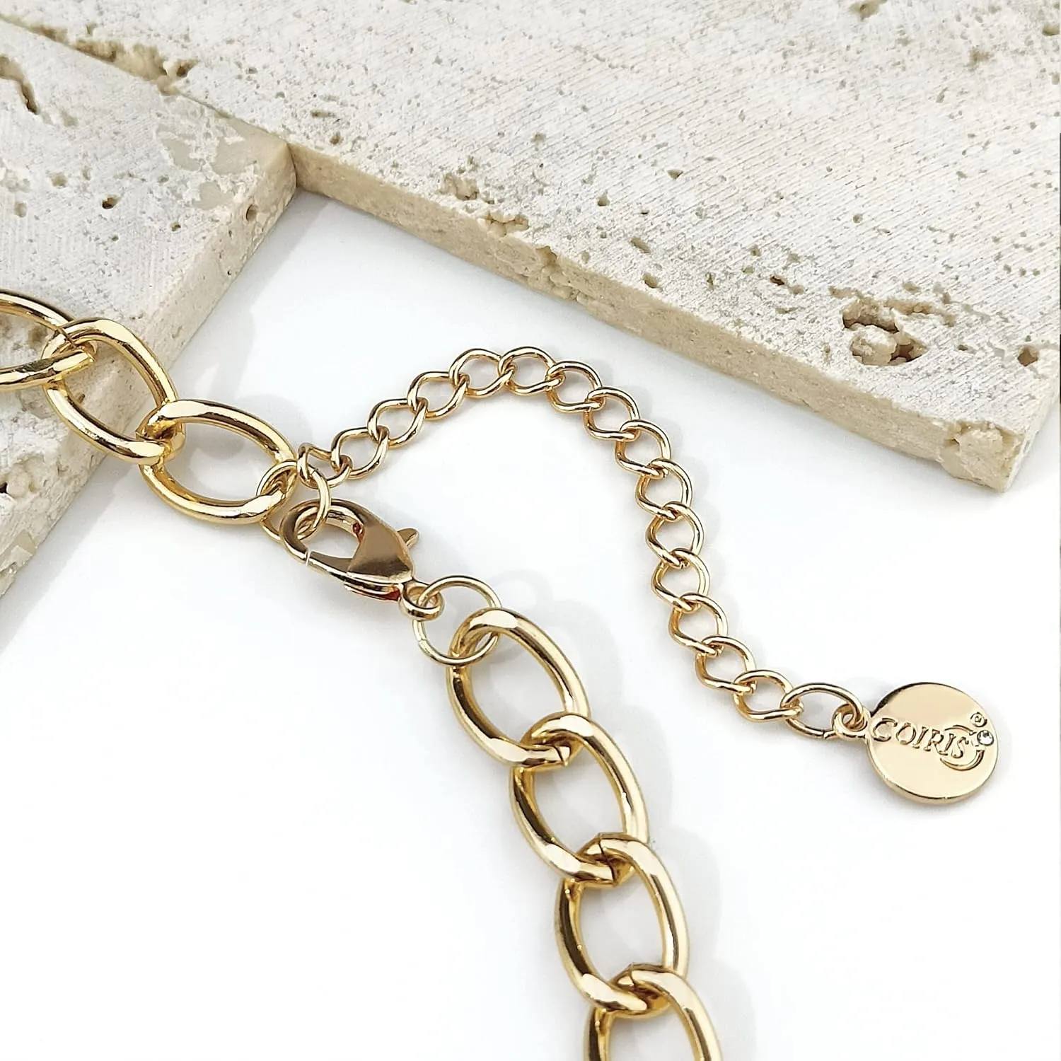 Coiris Statement Chunky Acrylic Chain Link Choker Necklace Fashion Women Collar Necklaces Acrylic Resin Chain Necklace
