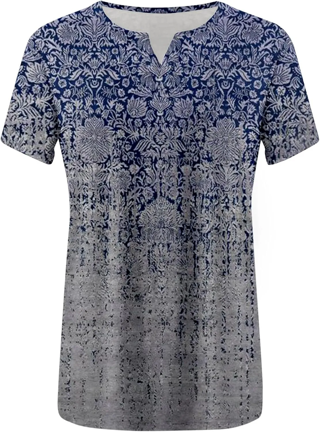 Cotton T Shirts for Women Loose Fit Short Sleeve Vneck T Shirts Loose Fit Summer Graphic Tees Vintage Tie Dye Hiking