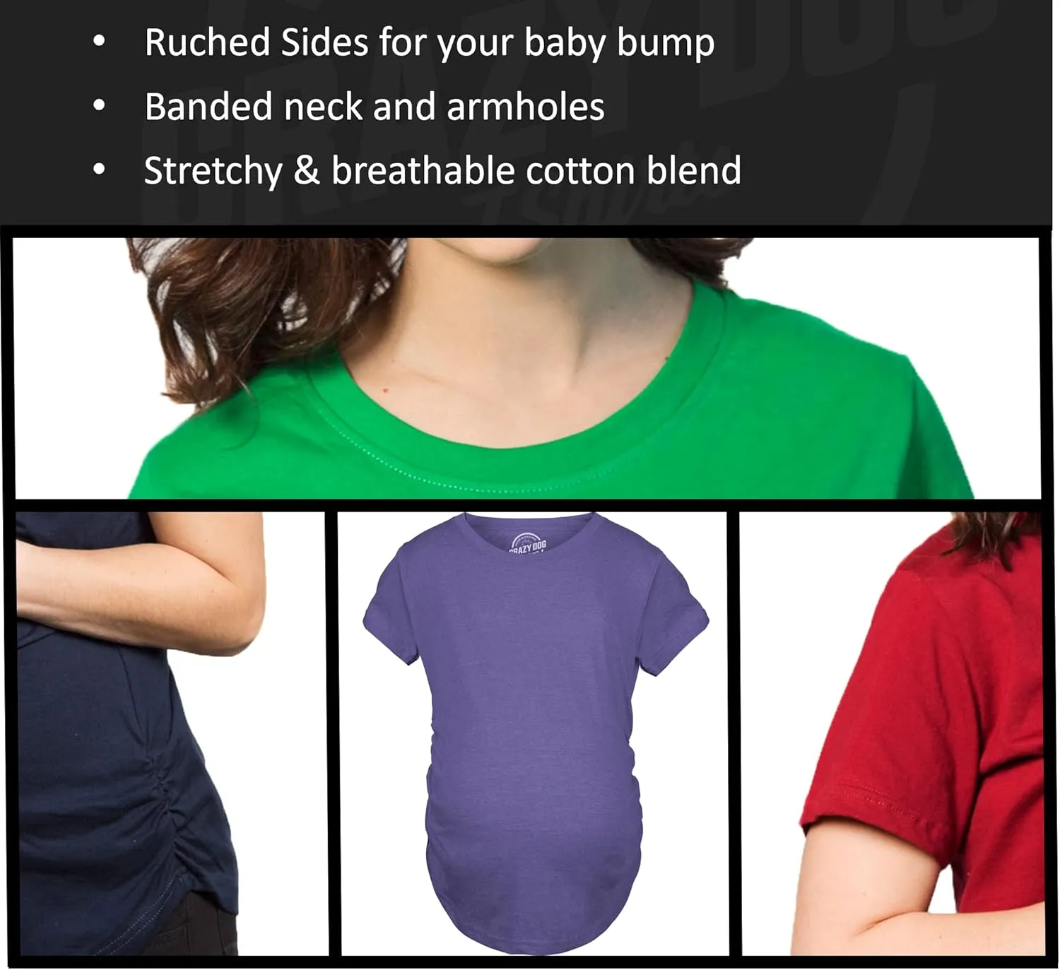 Crazy Dog Funny Maternity Shirts Daddy Did it and Baby Loading Cute Maternity Tees for Pregnant Women