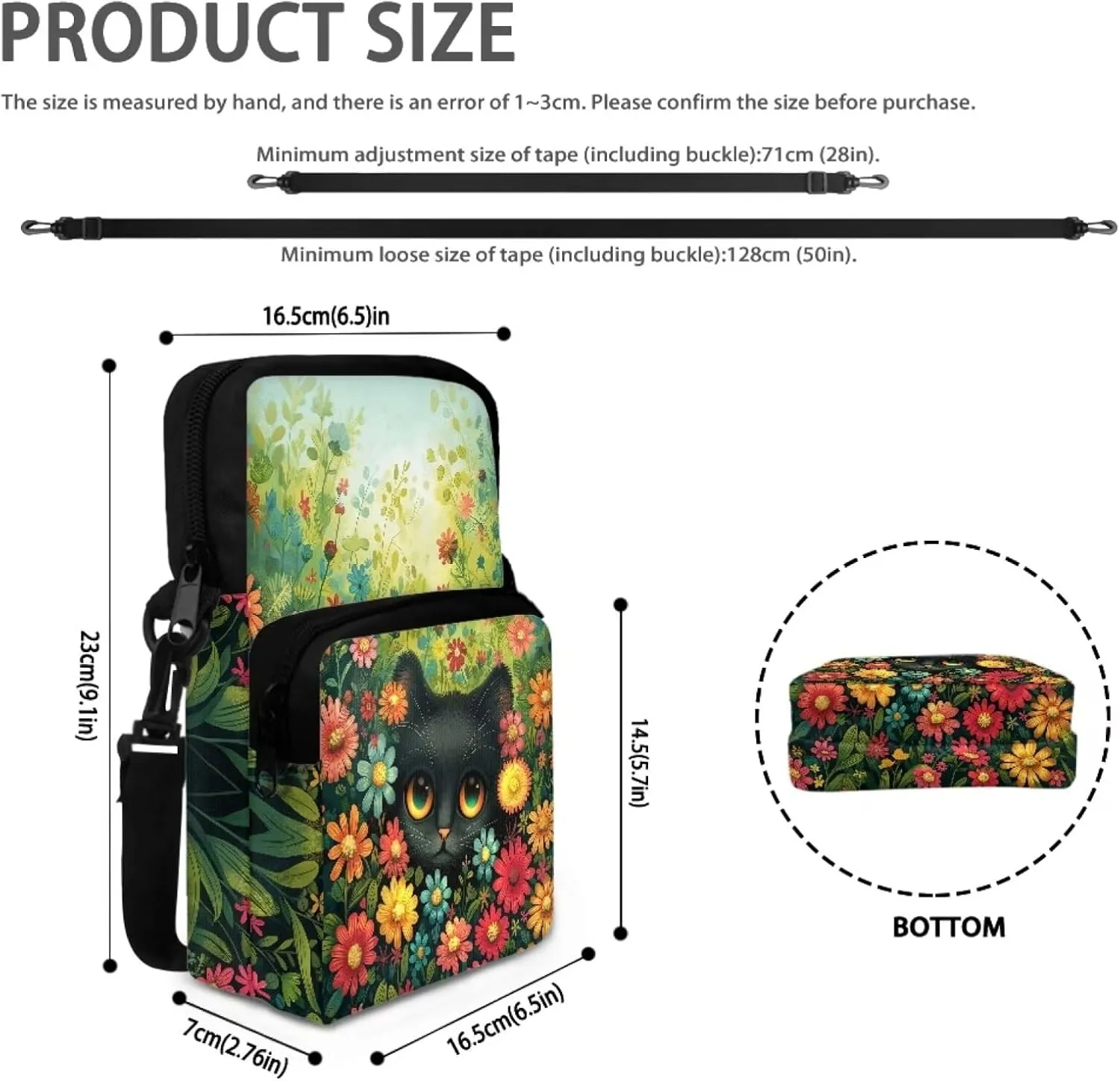 Crossbody Bag for Girls, Small Shoulder Bags Messenger Bag Phone Case Waist Pouch