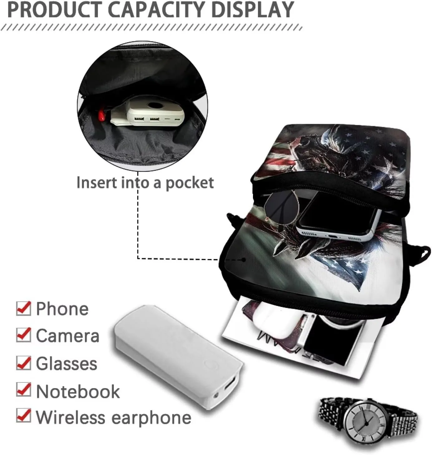 Crossbody Bag Shoulder Bags Purses Cell Phone Case Waist Pouch for Women Girls Boys