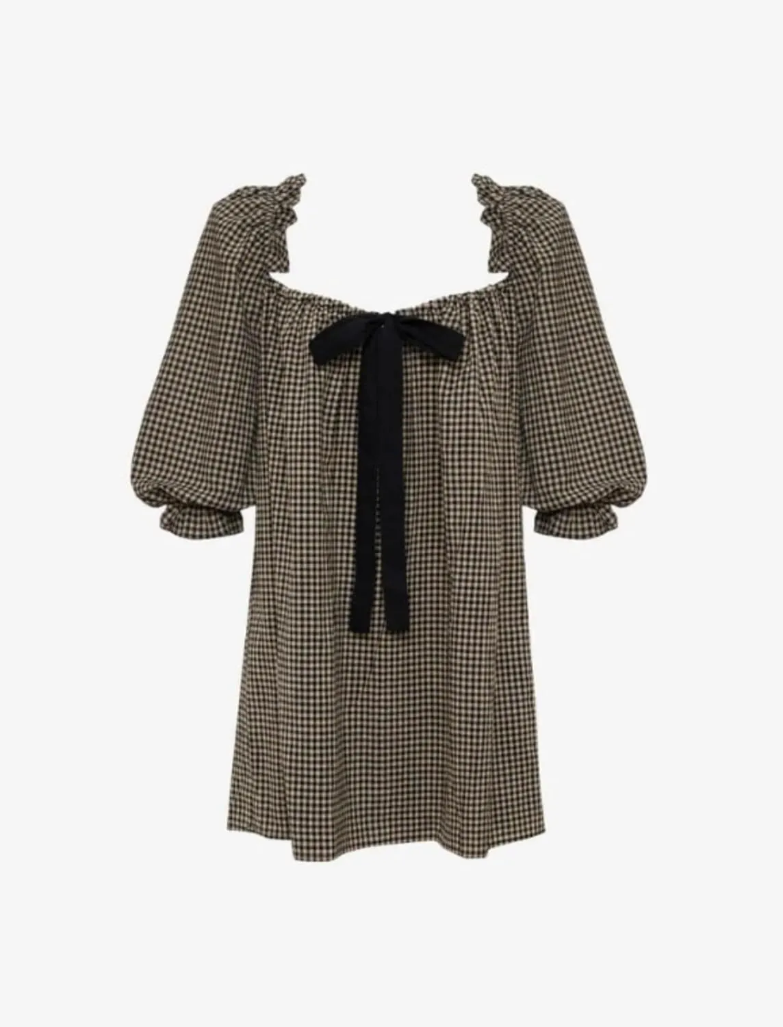 CUTEGAL Babydoll Dress for Women - Puff Sleeve, Bow, Fairy, Boho, Floral, Cute, Ruffle Mini Dress