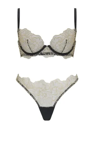 Damona Plunge Bra Set