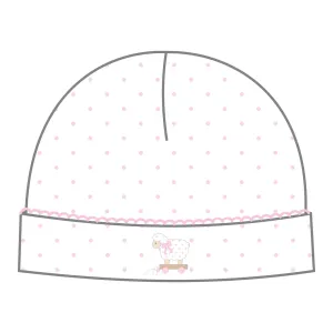 Darling Lambs Embroidered Hat | Pink