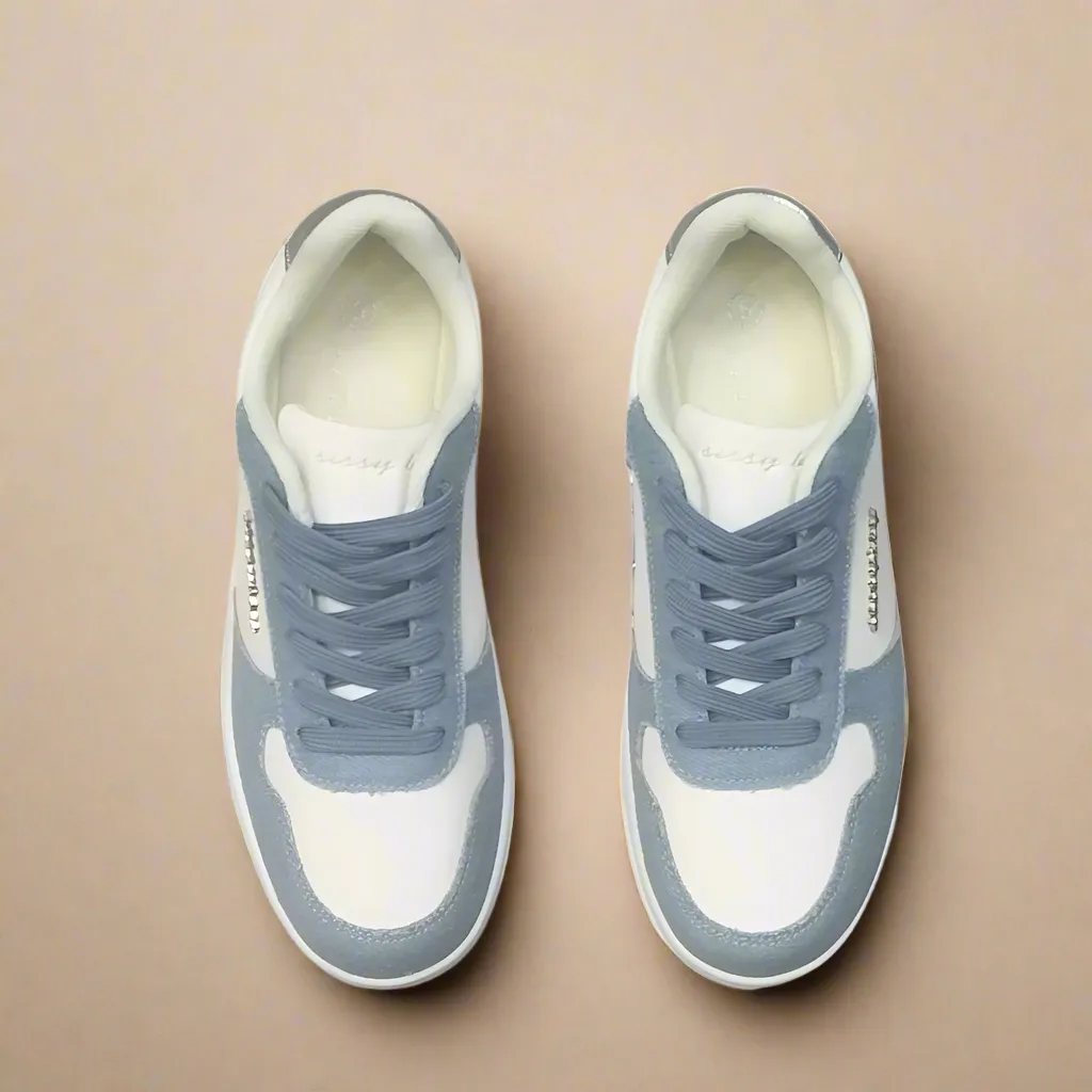 Demi - Denim And Silver Sneaker