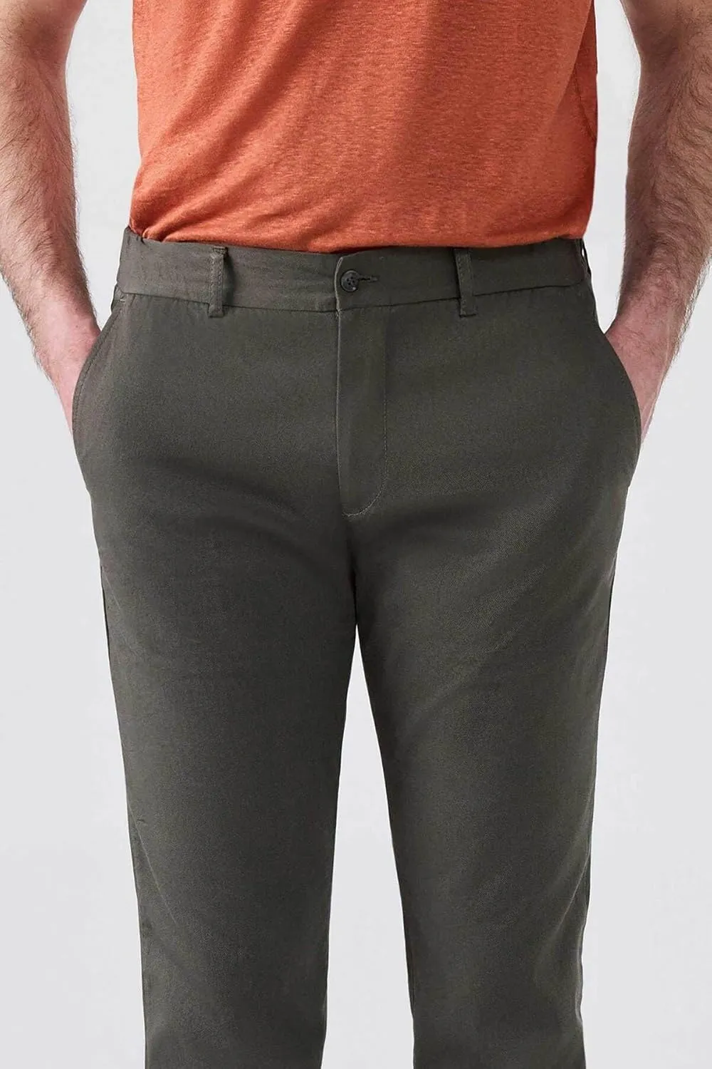 D'S DAMAT Men's Slim Fit Dobby Chino Pants, Stretch, Comfortable, Durable, Classic Denim Jean for Everyday Wear, 38-54