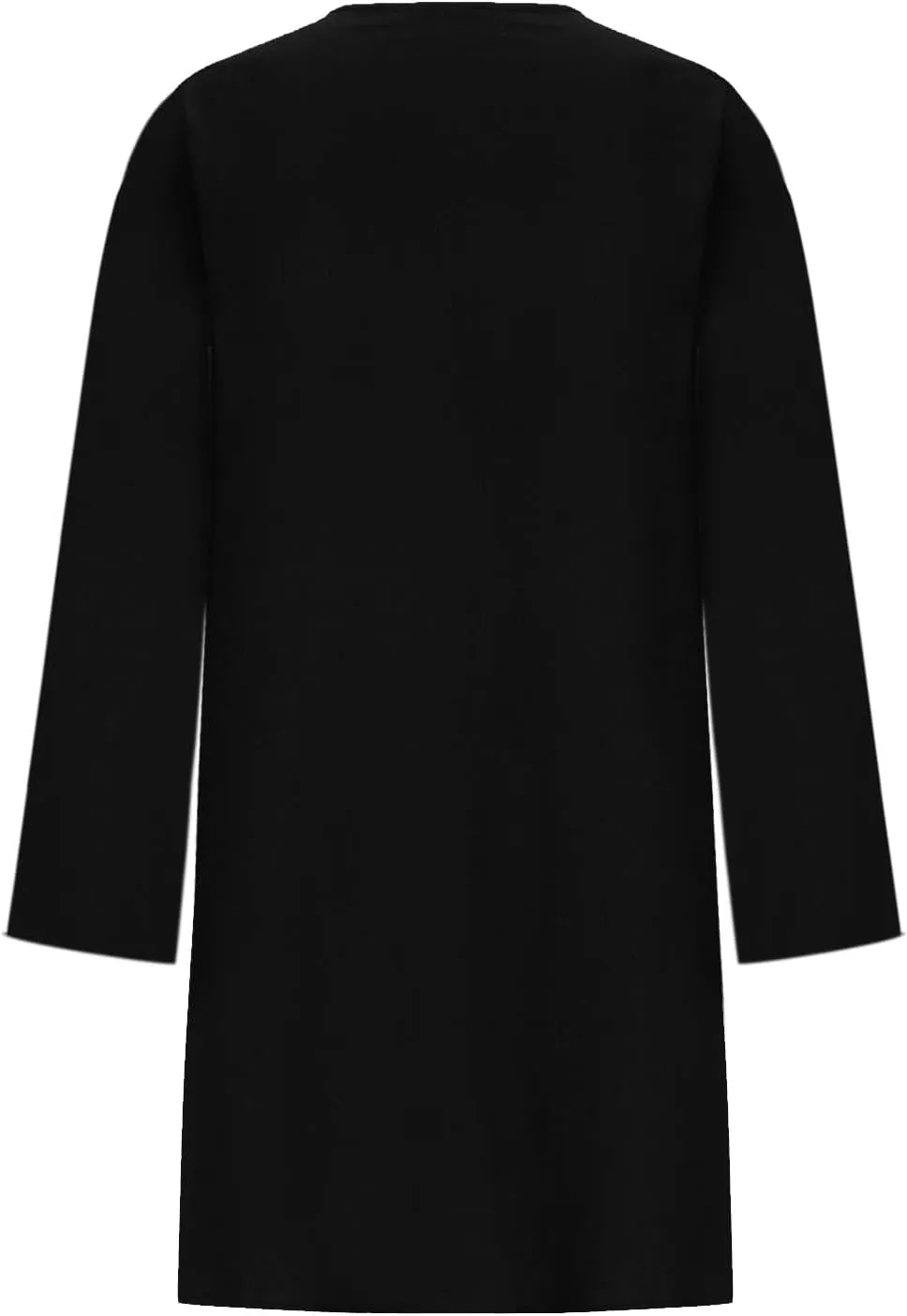 Finelylove Womens Summer Cotton Linen Dresses Short Flowy Beach Dress Long Sleeve Ruffled Shift Dress Casual Loose Sundress
