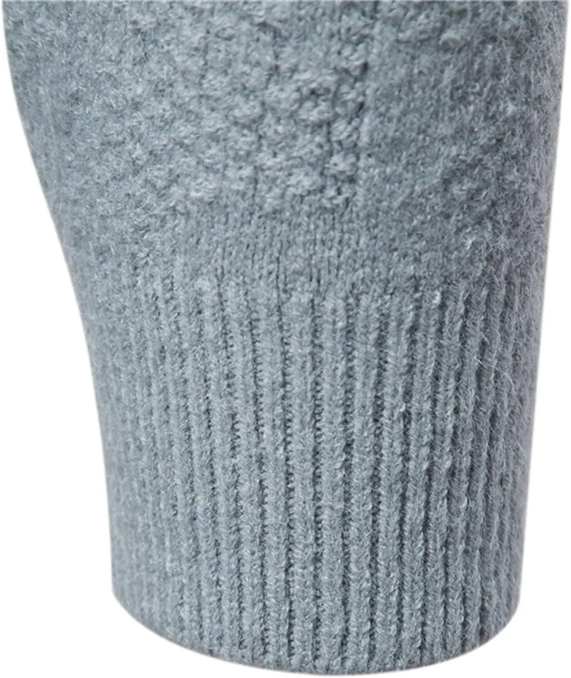 Flannel Coat Men Mens Winter Fashion Casual Knitted Wool Round Neck Solid Color Coat Covers Garment Bag