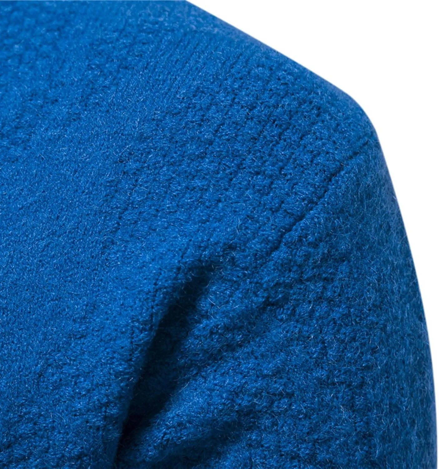Flannel Coat Men Mens Winter Fashion Casual Knitted Wool Round Neck Solid Color Coat Covers Garment Bag