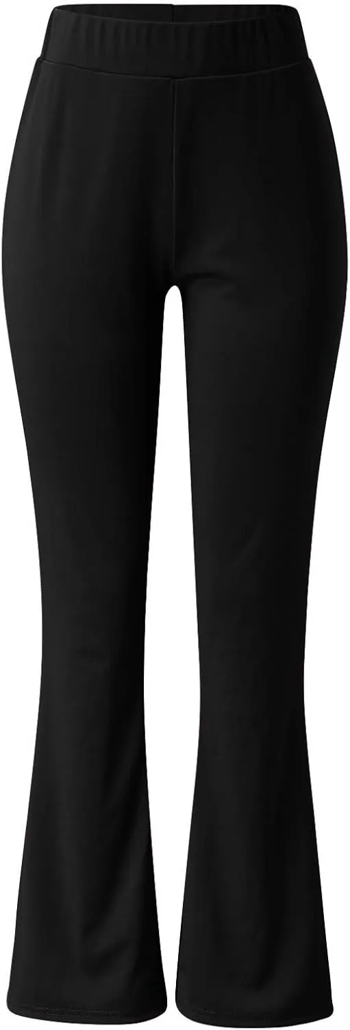 Flare Yoga Pants for Women Long Workout Legging Bell Bottom High Rise Stretch Bootcut Pull On Casual Lounge Trouser