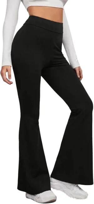 Flare Yoga Pants for Women Long Workout Legging Bell Bottom High Rise Stretch Bootcut Pull On Casual Lounge Trouser